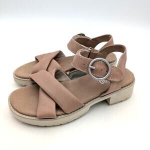 Munro Knox Adjustable Ankle Strap Sandal Buckle Women's Tan Size US6M EU36.5